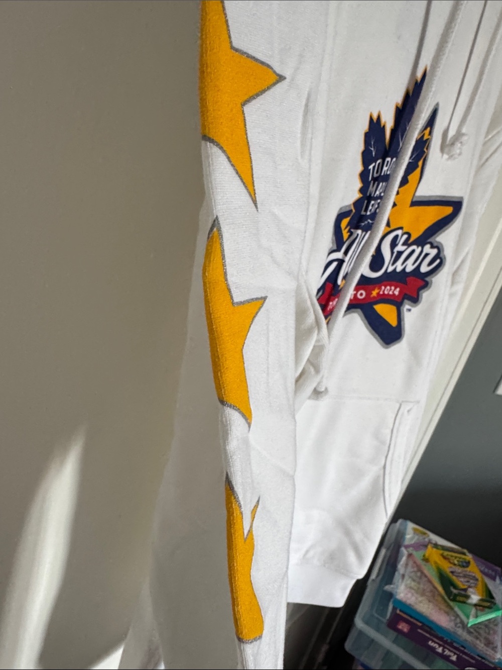 Mitchell ness All-Star Toronto Maple Leafs White Hoodie for mens - Picture 3 of 7